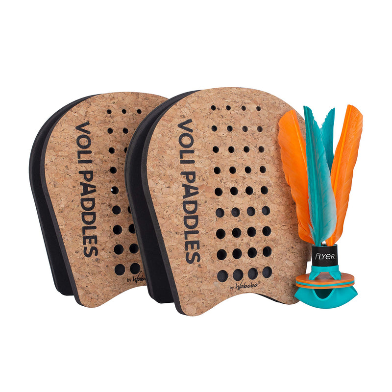 Waboba VOLI Paddle Game - Rethink Your Outdoor Game – Backyard Set Includes: 2 Wearable Paddles and 1 Oversized Shuttlecock - BeesActive Australia