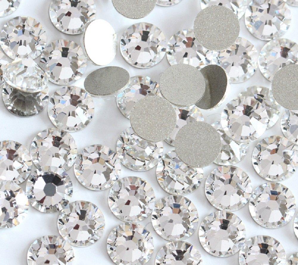 3600pcs Round Crystal Clear Rhinestones Diamante Gems Resin Crystal Nail Art Mixed Flatbacks Rhinestones Tools（1.5mm, 2.5mm, 3mm, 4mm, 5mm) - BeesActive Australia
