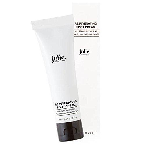 Jolie Exfoliating Rejuvenating Foot Cream - W/Alpha hydroxy Acids, Eucalyptus & Lavender Oils 3.3 oz. - BeesActive Australia