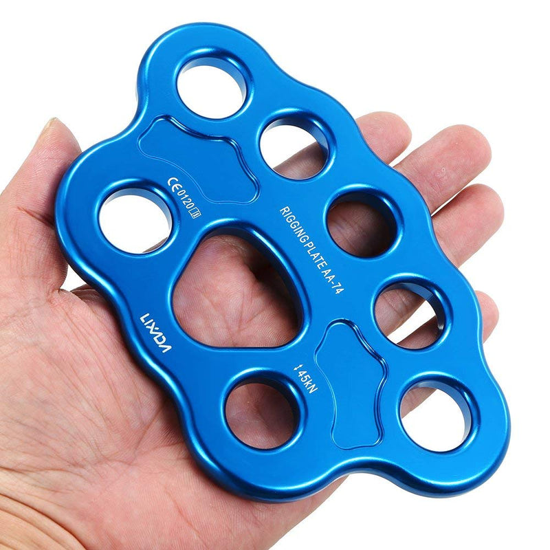 Lixada Paw Rigging Plate 45KN 8/15 Holes Large Anchor Multipliers Connector Gear for Aerial Dance & Rock Climbing - BeesActive Australia