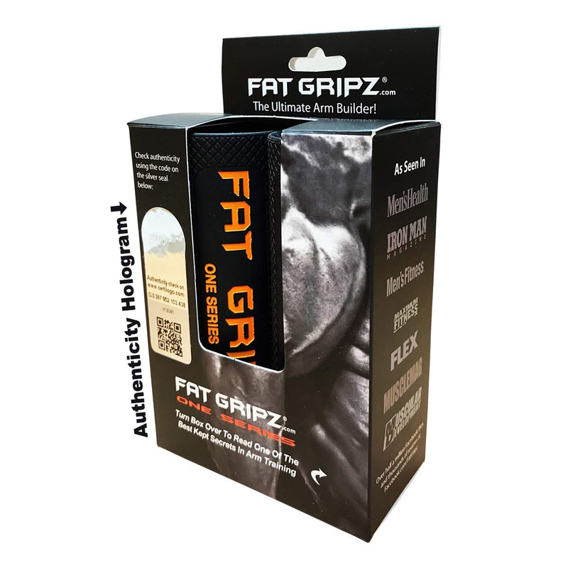 Fat Gripz One (1.75" Outer Diameter) Black/Orange - BeesActive Australia