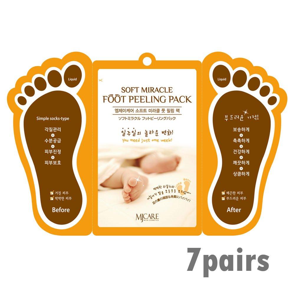 Pack of 7, The Elixir Beauty Foot Peeling Mask Exfoliant for Soft Feet in 1-2 Weeks, Exfoliating Booties for Peeling Off Calluses and Dead Skin 7 Packs - BeesActive Australia