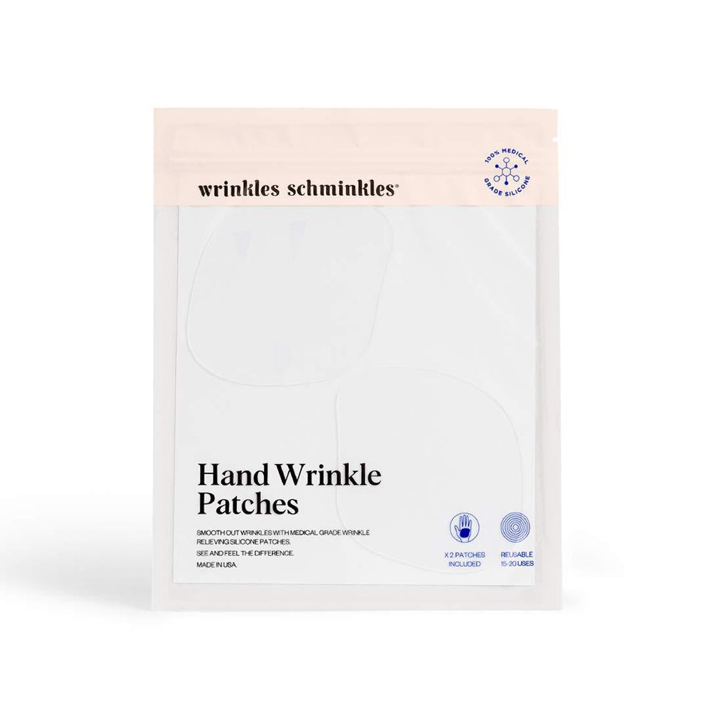 Wrinkles Schminkles Hand Wrinkle Silicone Pads - Made in USA - Hypoallergenic Reusable Silicone Wrinkle Patches for Dry Cracked Hands - 100% Medical Grade Silicone Repair Patches & Smoothing Treatment - BeesActive Australia