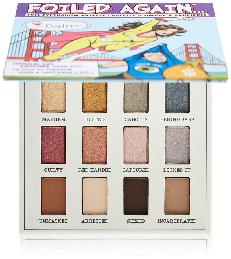 theBalm Foiled Again Eye Shadow Palette, Long-Lasting, Pigmented Matte, Supernatural Shine, Wet or Dry Formulas, Reflective Finishes, Multi-Color 0.34 oz - BeesActive Australia