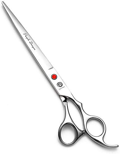 Purple Dragon 5"/5.5"/6"/6.5"/7"/7.5"/8"/9"/10" Sharp Edge Hair Cutting Shears Pet/Puppy/Cat Grooming Scissors with Bag - Perfect for Barber or Dog Groomer 8 inch - BeesActive Australia