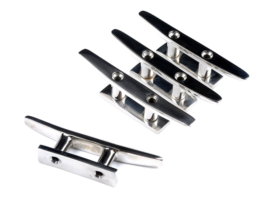 [AUSTRALIA] - Thorn Boat Cleat Stainless Steel Low Flat 4" Kayak Dock Base (4 PCS) 