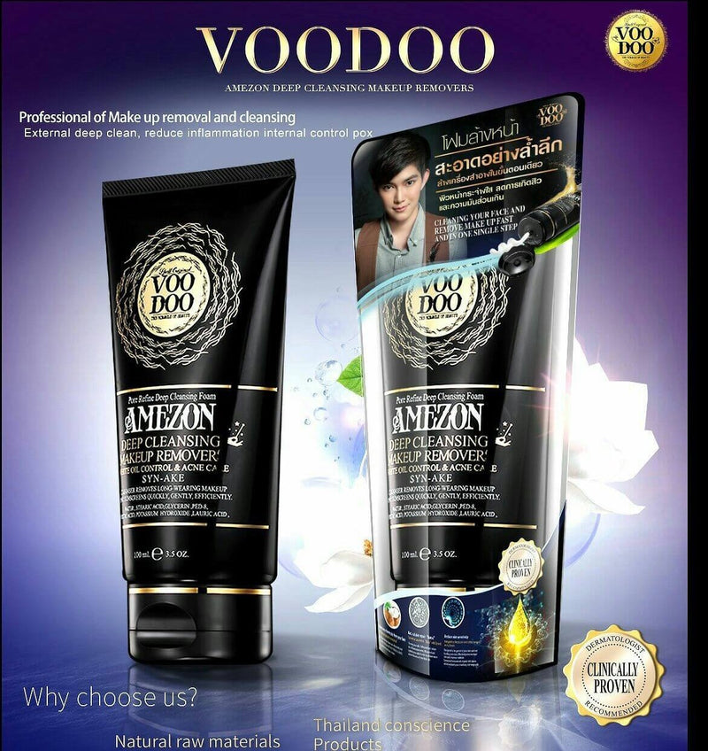 VOODOO AMEZON Deep Cleansing Makeup Removers 100ml - BeesActive Australia