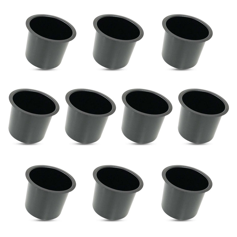 Yuanhe Lot of 10 Aluminum Jumbo Drink Cup Holders, Poker Table Drink Holder, Boat Drink Holder, Car Drink Holder black - BeesActive Australia