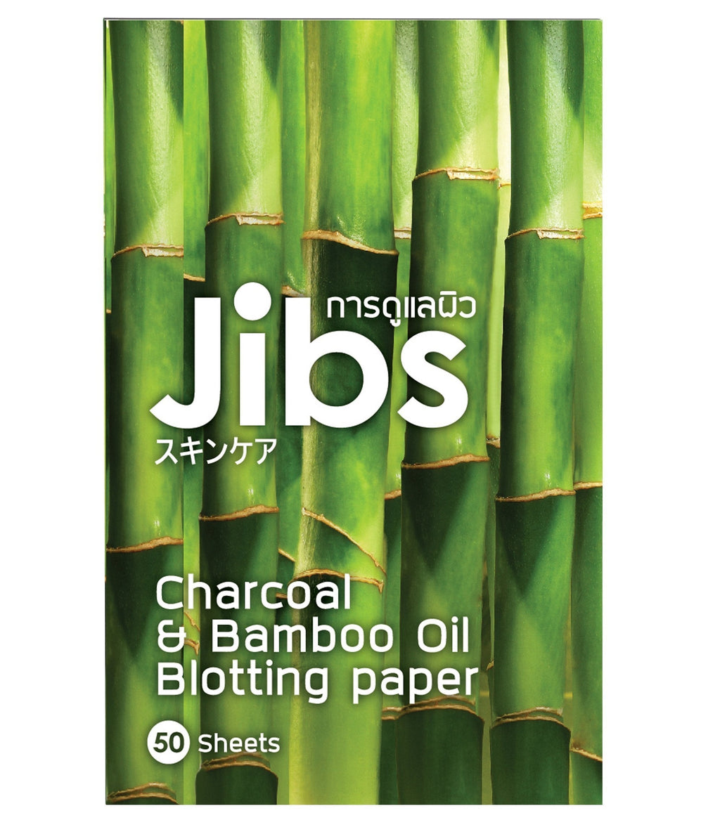 Jibs Charcoal & Bamboo Oil Blotting Paper -50 Premium Quality Facial Oil Absorbing Sheets-Make Up Proof Face Blotter Tissue For Oil Control -Natural Enriched Skin Care Formula To Preven - BeesActive Australia