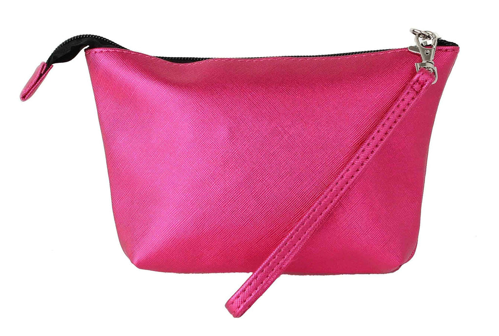 Lipstick Carrying Case for 16 Tubes of LipSense, Younique Splash and Lip Glosses with elastic bands and detachable wristlet, Tester Bag, Party In A Purse (Hot Pink Solid) Hot Pink Solid - BeesActive Australia