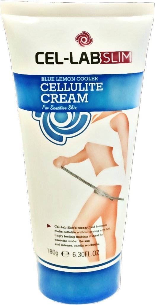 Cel-Lab Slim Blue Lemon Cooler Cellulite Cream for Sensitive Skin 6.3 Fl. Oz. - BeesActive Australia