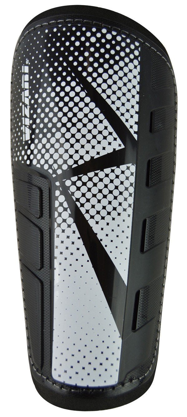 Vizari 'Vector' Slip-in Soccer Shinguards Size L Black - BeesActive Australia