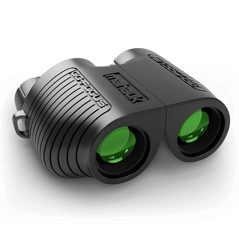 Go-Focus Compact Binoculars for Adults & Kids | Small Travel Binoculars For Bird Watching & Hunting | 10x25 BAK4 Prism | Lightweight & Waterproof | Carry Case & Neck Strap | Range 20m - 1000m | Mahauk - BeesActive Australia