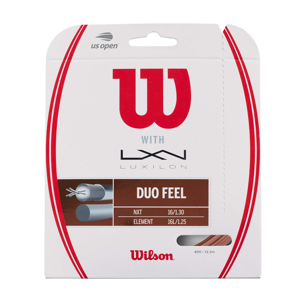 [AUSTRALIA] - Wilson Sporting Goods Duo Feel Element 125 & NXT 16 Tennis String, Natural, 16 Gauge 