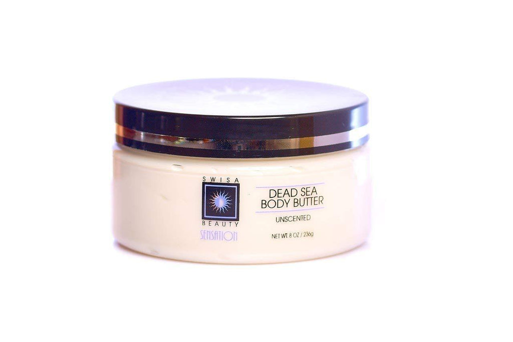 Swisa Beauty Dead Sea Body Butter Unscented - Thick and Creamy Skin Softener Leaves The Skin Silky Smooth and Refreshed. - BeesActive Australia