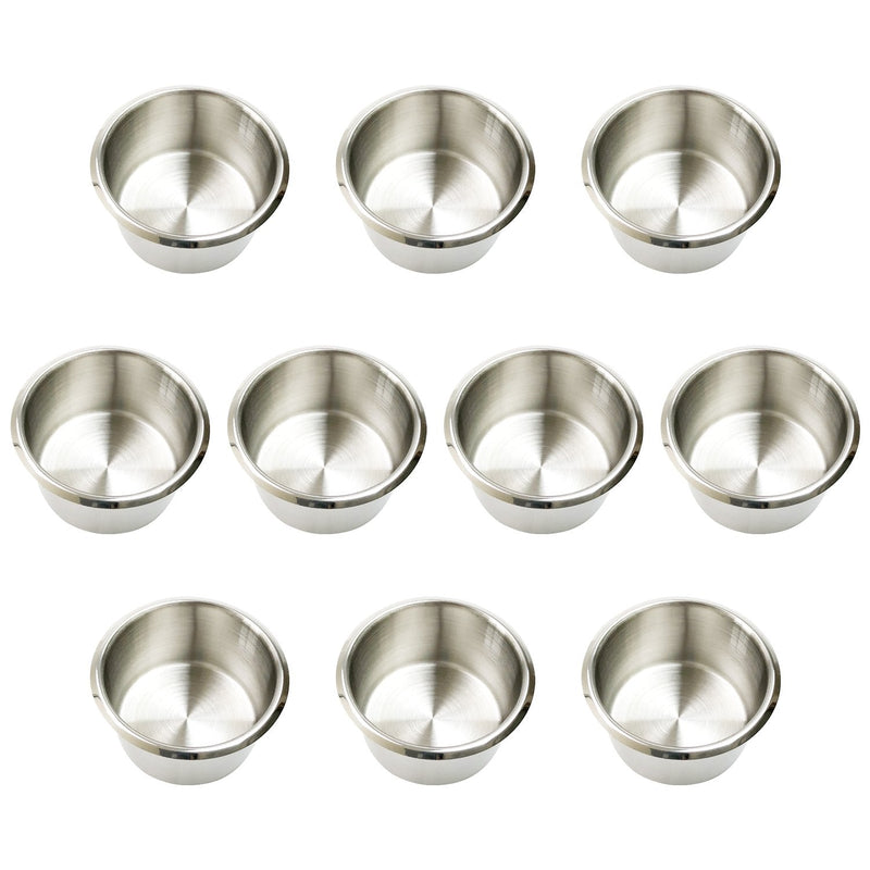 Yuanhe 10 Jumbo Stainless Steel Drop-in Poker Table Cup Holders,Drink Holders ¡­ - BeesActive Australia