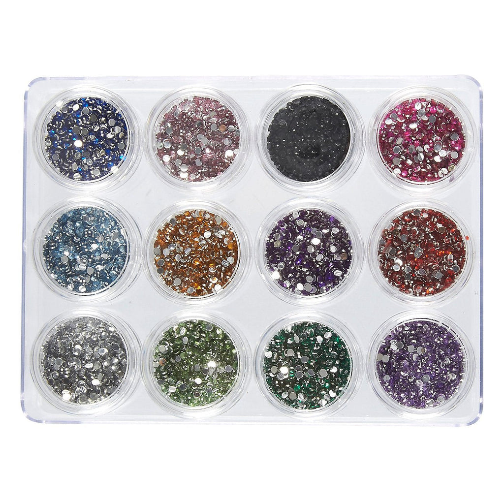 Rhinestones for Nails, Nail Jewels (12 Colors, 6000 Pieces) - BeesActive Australia