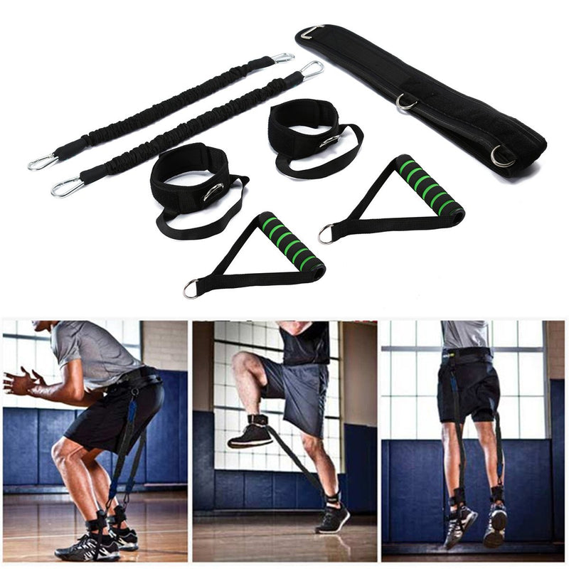 Wowelife Vertical Jump Trainer Equipment Bounce Trainer Device Leg Strength Training Bands for Agility, Strength Speed Fitness Basketball Volleyball Football Black-60pound - BeesActive Australia