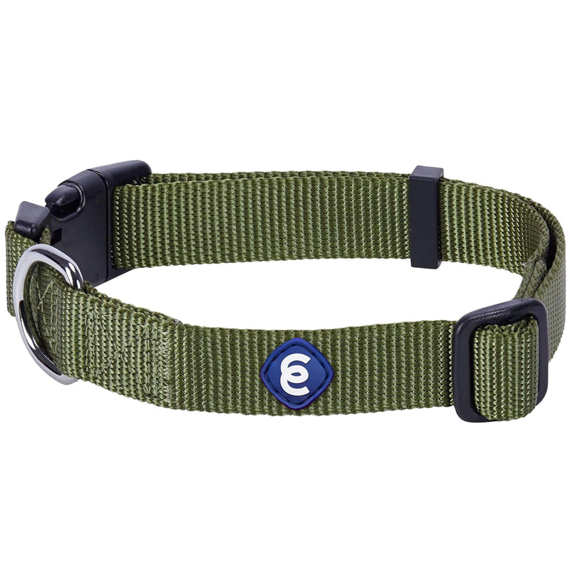 Blueberry Pet Essentials 20+ Colors Classic Dog Collars Small (Pack of 1) Military Green - BeesActive Australia