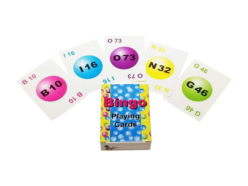 [AUSTRALIA] - MR CHIPS Professional Plastic Coated Bingo Playing Cards - 75 Deck of Cards - Colorful 