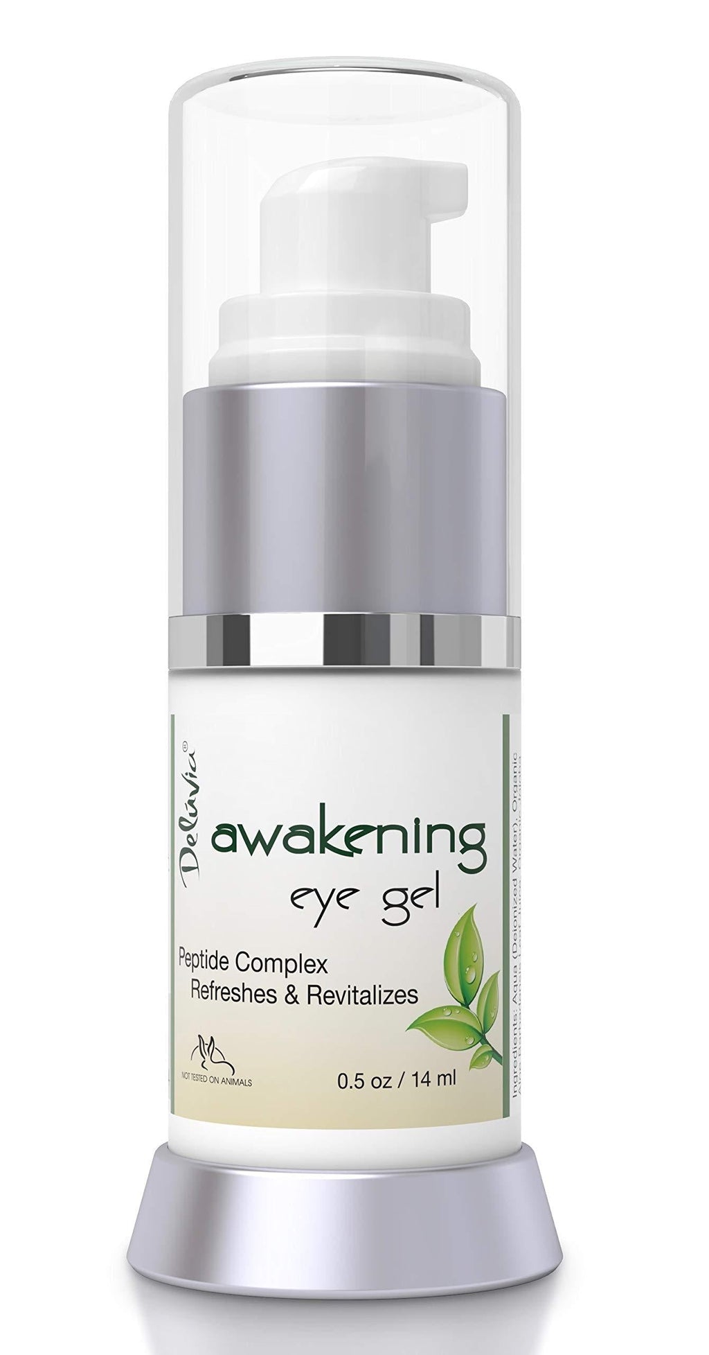 Daily Under Eye Gel - Reduces the Appearance of Puffiness, Wrinkles, Fine Lines, Bags, Dry, Crepe Skin - Organic Aloe, Vitamin E, Hyaluronic Acid - Firming Moisturizing. For Men & Women By Deluvia - BeesActive Australia