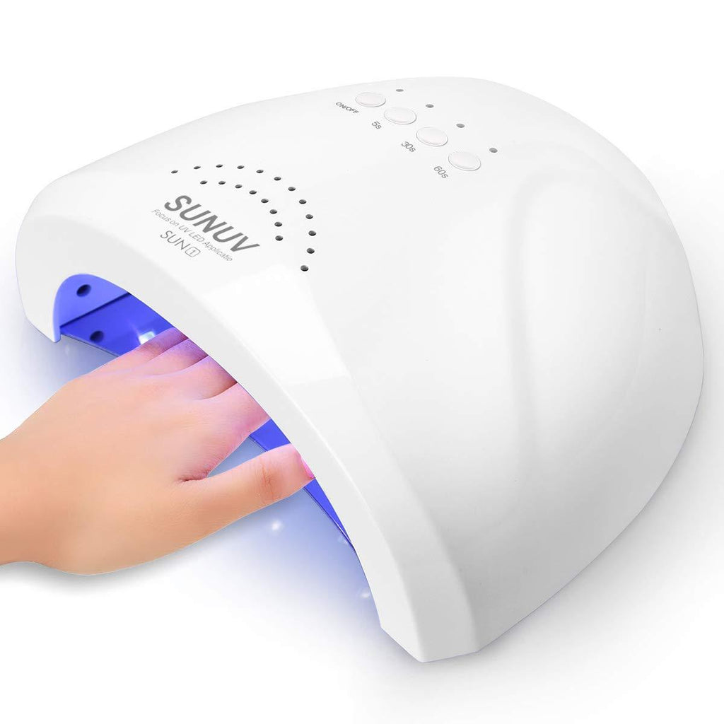 UV LED Nail Lamp, SUNUV Gel Nail Light for Nail Polish 48W UV Dryer with 3 Timers SUNone - BeesActive Australia