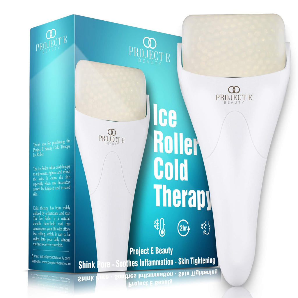 Project E Beauty Ice Roller Cold Therapy | Face Eye Body Massage Massager Under Eye Puffiness Brightening Cooling Cool Tightening Reduce Wrinkles Dark Circles Muscle Soreness Pain Relief Redness - BeesActive Australia