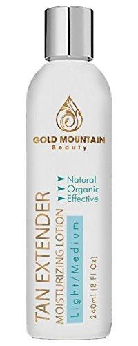 Self Tanner Tanning Lotion - Organic and Natural Ingredients. Extend Sunless Tan while Moisturizing Skin. Buildable Golden Bronzer for a desired Light, Medium, or Dark Natural Looking Streak Free Tan,Package may vary - BeesActive Australia