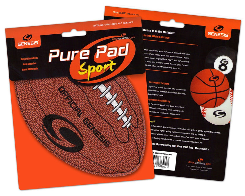 [AUSTRALIA] - Genesis Pure Pad Sport Bowling Ball Wipe Pad, Brown 