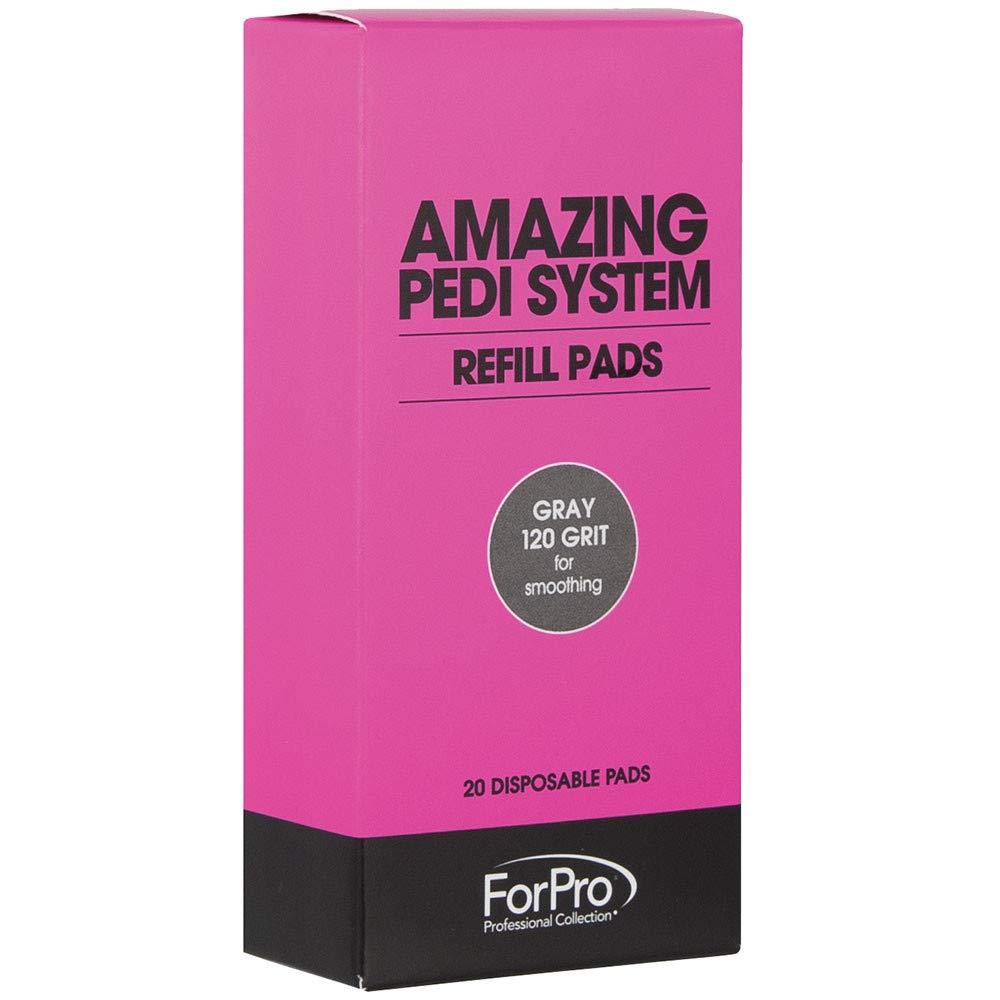 ForPro Professional Collection Amazing Pedi System Refill Strips, Grey, 120 Grit, Pedicure Refills, 5” L x 2.5” W, 20-Count - BeesActive Australia