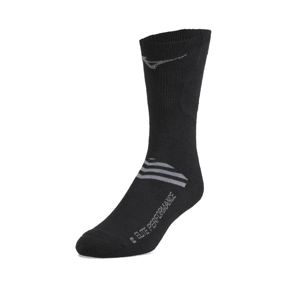 [AUSTRALIA] - Mizuno Volleyball Runbird Crew Socks Black Small 