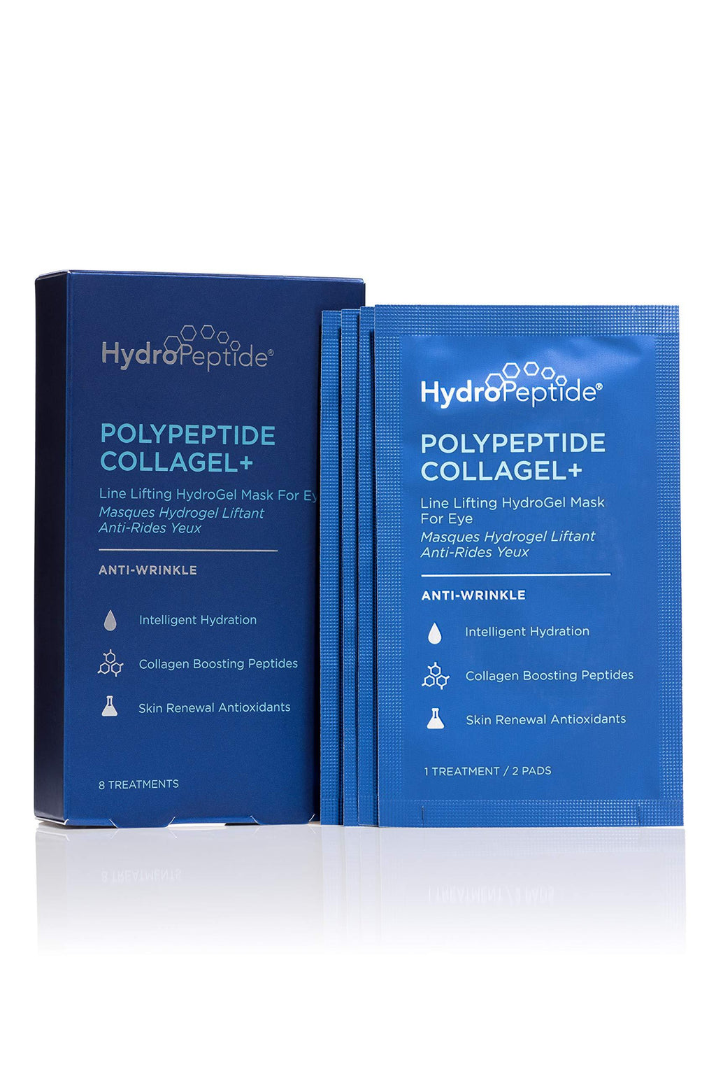 HydroPeptide Polypeptide Collagel Plus Eye Masks, 8 Count - BeesActive Australia