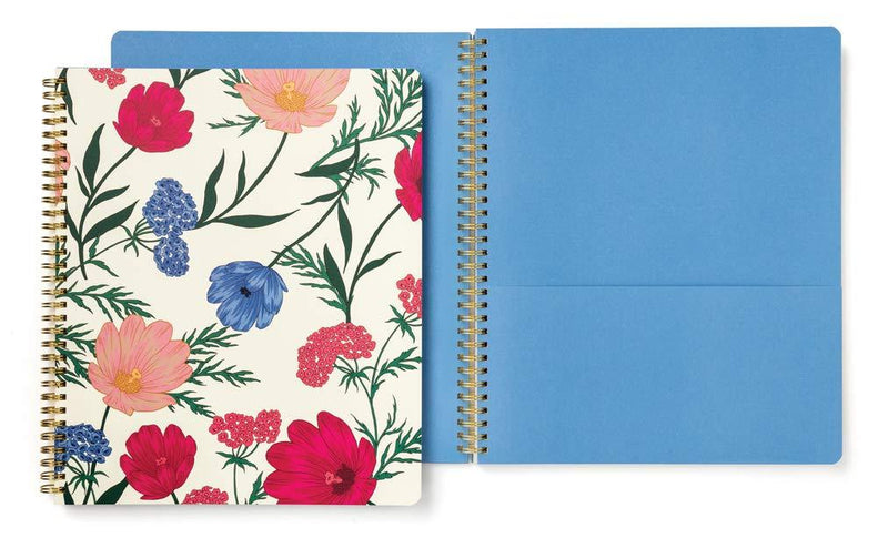 Kate Spade New York Large Spiral Notebook with 160 College Ruled Pages, Blossom - BeesActive Australia