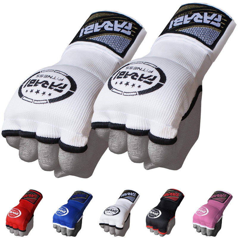 Farabi Sports Kids Hybrid Boxing Inner Gloves Punching Boxing Gloves White - BeesActive Australia