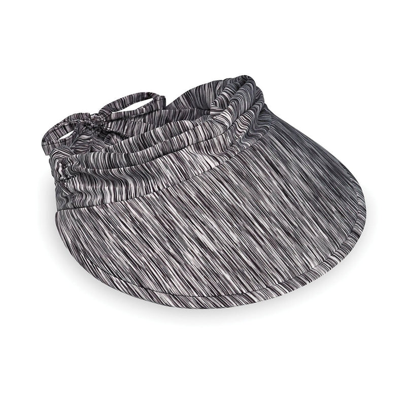 Wallaroo Hat Company Women’s Aqua Sun Visor – Ultra-Lightweight, Ready for Adventure, Designed in Australia Black Combo - BeesActive Australia