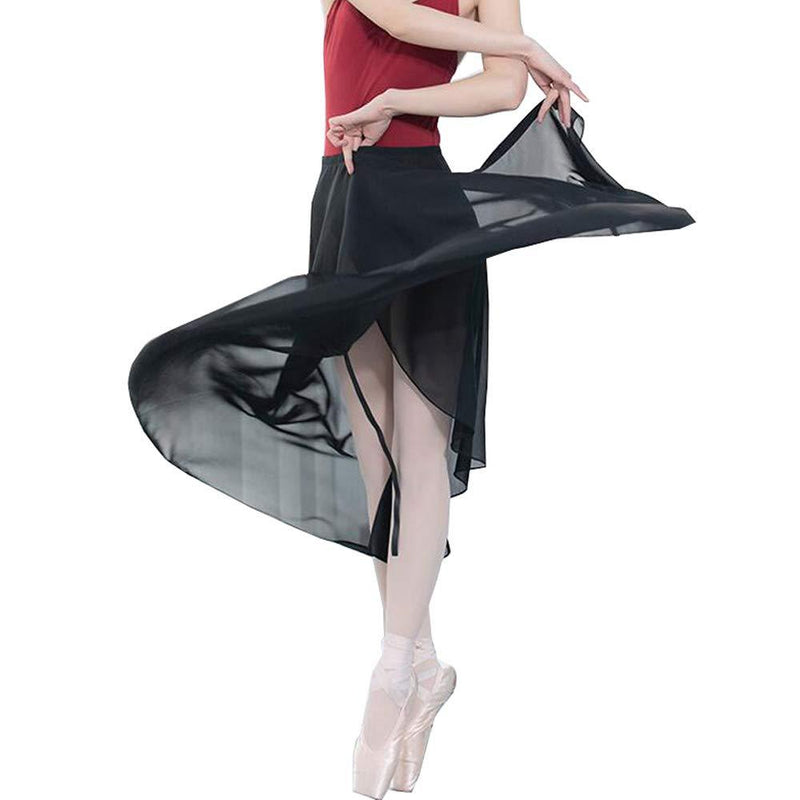 [AUSTRALIA] - Black Adult Ladies 80 cm Long Sheer Wrap Scarf for Ballet Performance Dance Skirt 