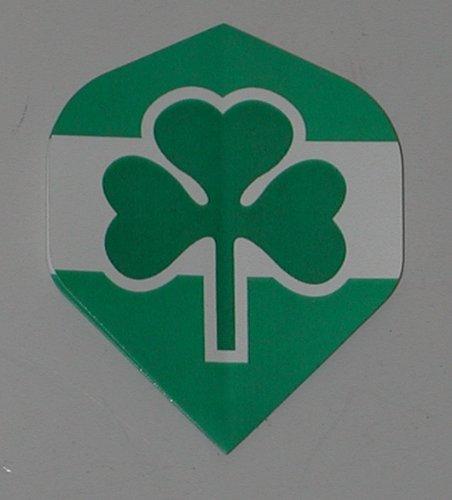 [AUSTRALIA] - US Darts - 5 Sets (15 Flights) Irish Ireland, Shamrock Standard Dart Flights (White Background) 