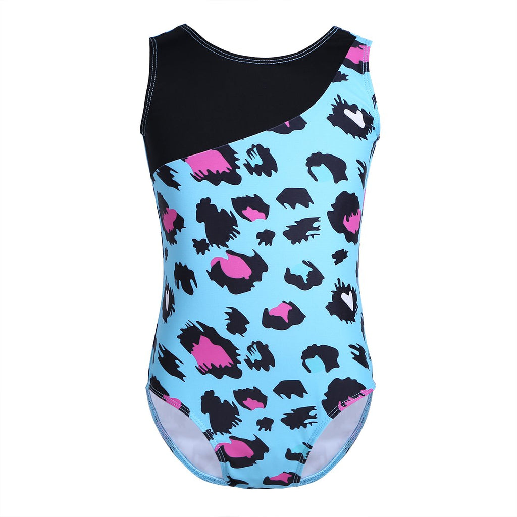 iEFiEL Girls Sleeveless One-Piece Gymnastics Leotard Ballet Dance Unitards Tank Bodysuit Jumpsuit 3-4 Blue - BeesActive Australia