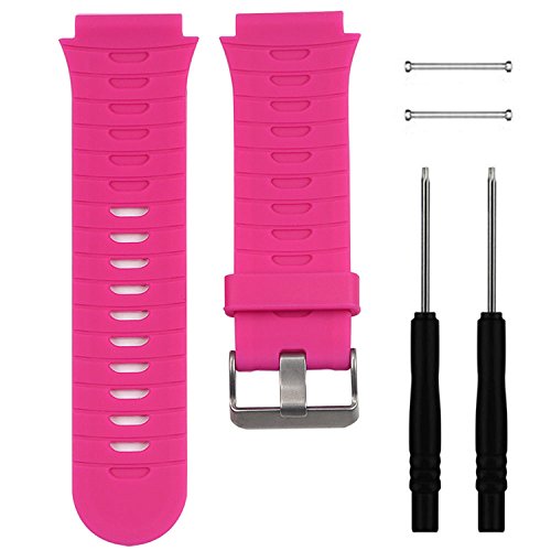 Band for Garmin Forerunner 920XT, Soft Silicone Replacement Watch Band Strap for Garmin Forerunner 920XT Pink - BeesActive Australia