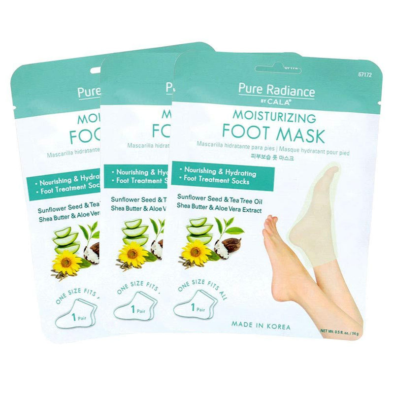 Pure Radiance by CALA Moisturizing Foot Masks 3 Pairs. Sunflower - BeesActive Australia