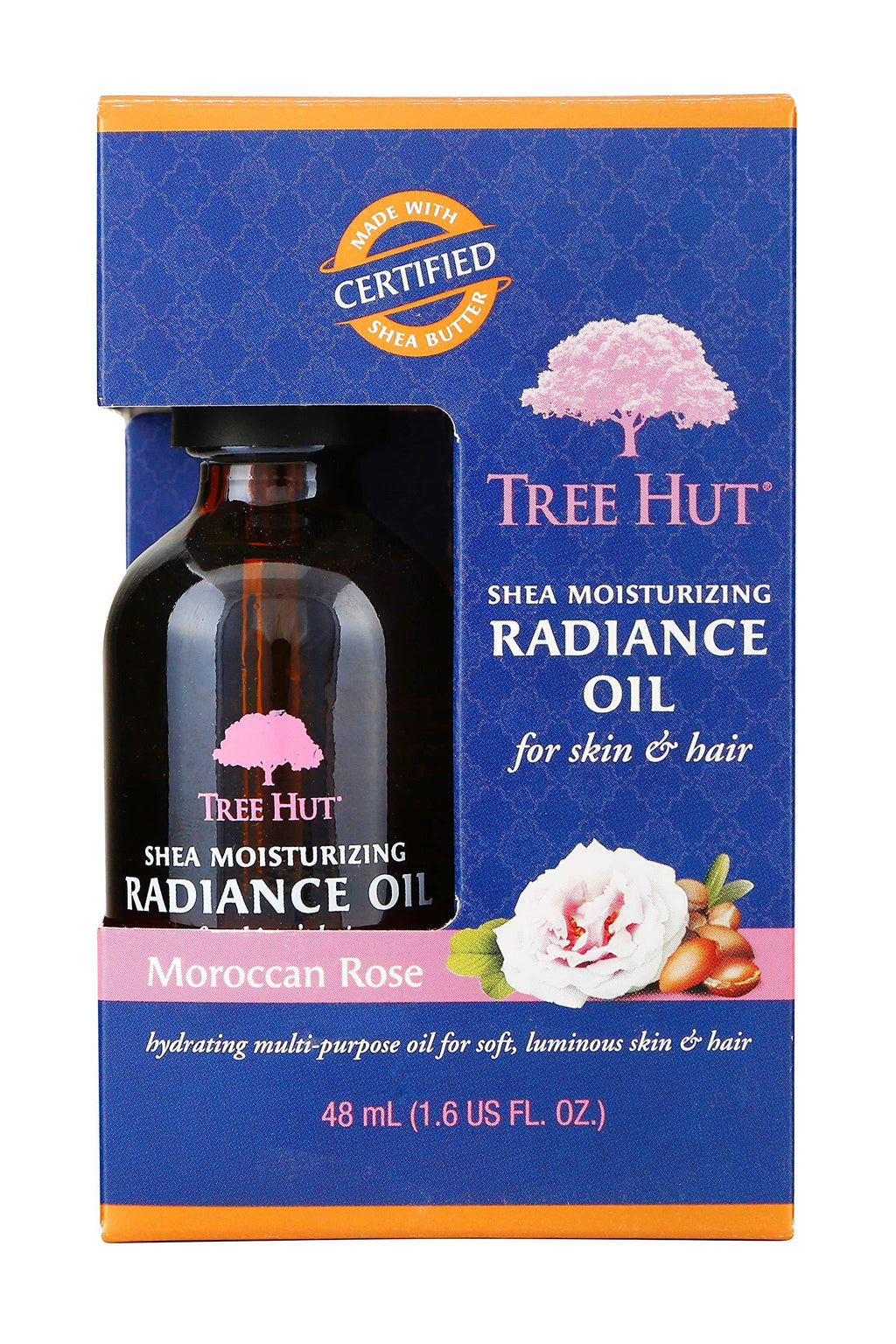 Tree Hut Shea Moisturizing Radiance Oil Moroccan Rose, 1.6oz, Ultra Hydrating Oil for Nourishing Essential Body Care 1.6 Fl Oz (Pack of 1) - BeesActive Australia
