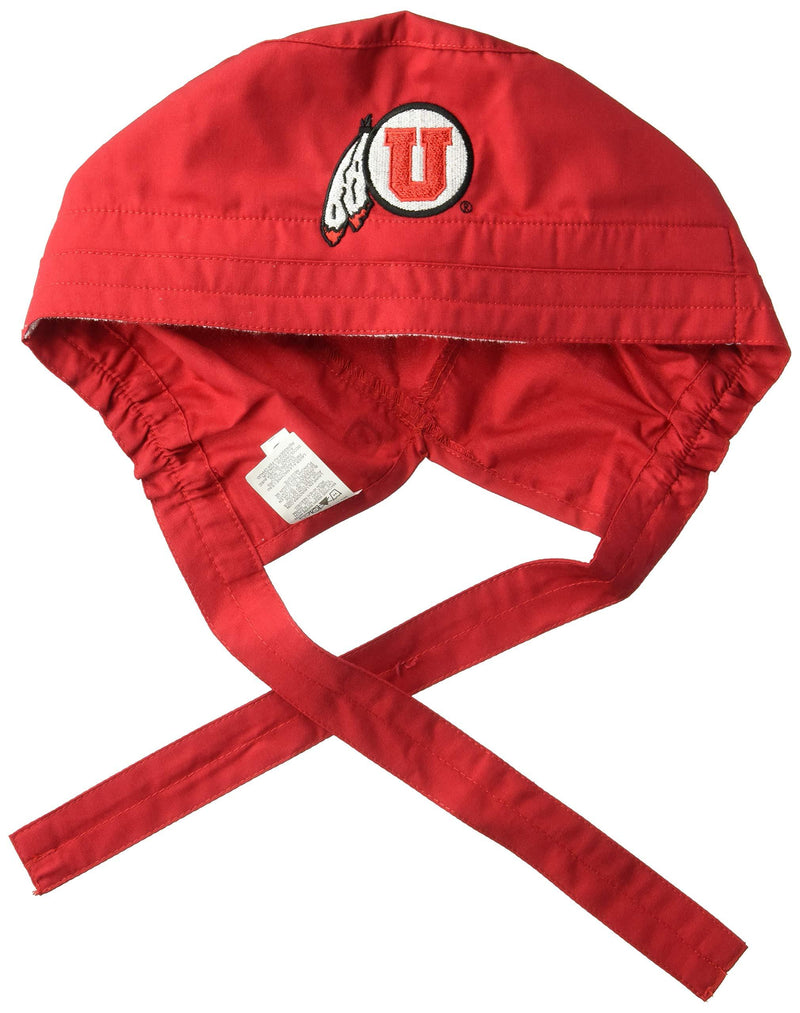 WonderWink College Logo Scrub Cap, University of Utah - red, 1SZ - BeesActive Australia