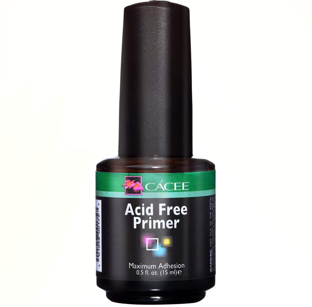 Nail Primer For Acrylic Nails, Acid Free No Burn 0.5 oz by Cacee, Low Odor, Polish for UV/LED, Use On Natural Nails Before Color Gel Polish & Acrylics, Protect & Strengthen - BeesActive Australia