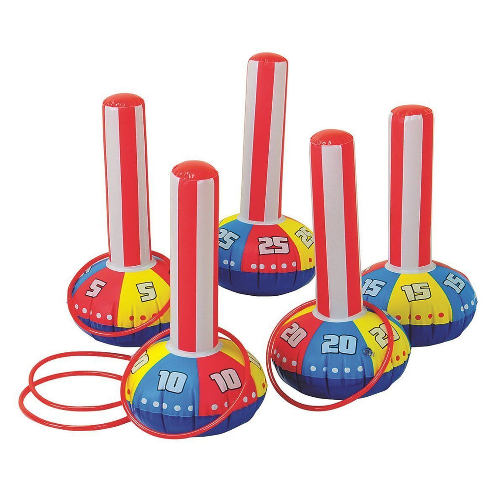 [AUSTRALIA] - Happy Deals~ Inflatable Ring Toss Carnival Game Set - Fun Indoor or Outdoor Game for Kids & Adults - 