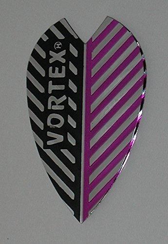 [AUSTRALIA] - US Darts Harrows - 3 Sets (9 Flights) Vortex Pro Series, Purple/Black, Dart Flights - Larger Size 