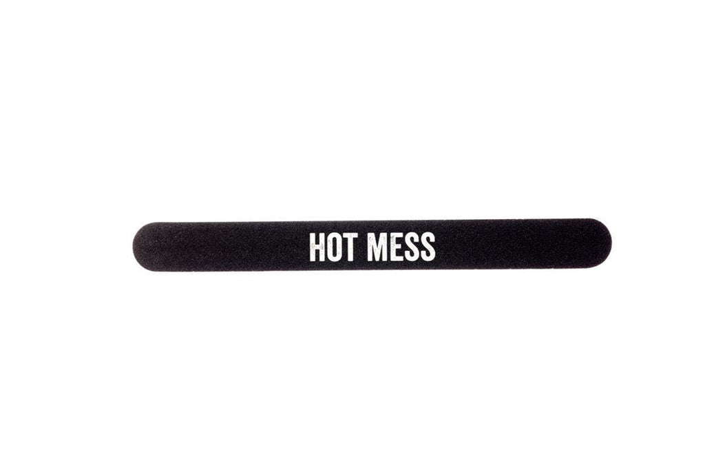 Hot Mess Nail File in Black and White Lettering - BeesActive Australia