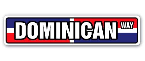 DOMINICAN FLAG Street Sign republic national nation pride country | Indoor/Outdoor |  30" Wide Plastic Sign - BeesActive Australia