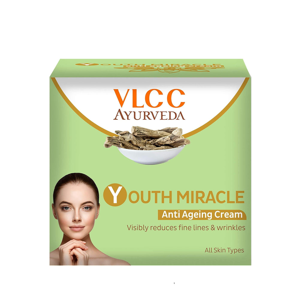 VLCC Ayurveda Youth Miracle Anti Ageing Cream, 50g - BeesActive Australia