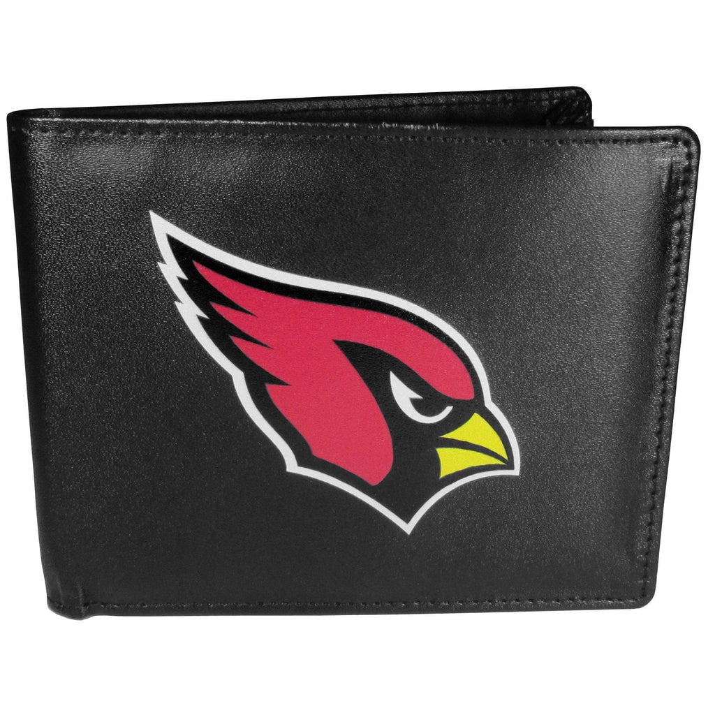 Siskiyou Men's Bi-fold Wallet Large Logo Arizona Cardinals One Size Black - BeesActive Australia