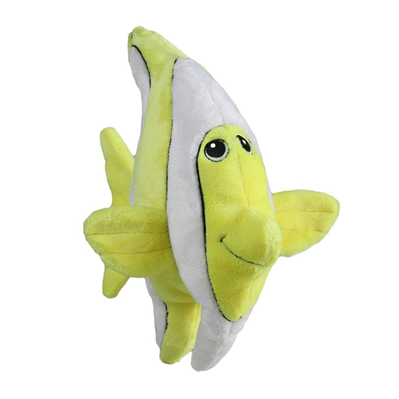 Snuggle Puppy Tender-Tuffs Big Shots - Large Plush Dog Toys for Medium and Large Breeds - Stuffed Yellow Angelfish with Puncture Resistant Squeaker - BeesActive Australia